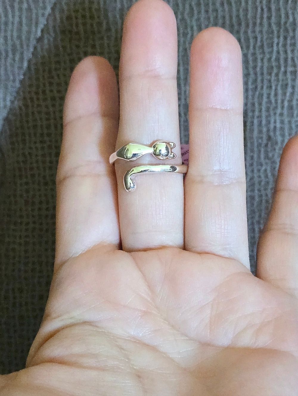 Sterling Silver🤍 Cat🐈 Bypass🔁 Ring💍 - NWT